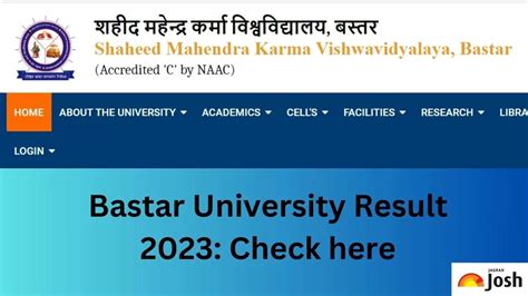 Bastar University (BVVJDP) Result 2023 (Out) bvvjdp.ac.in: .